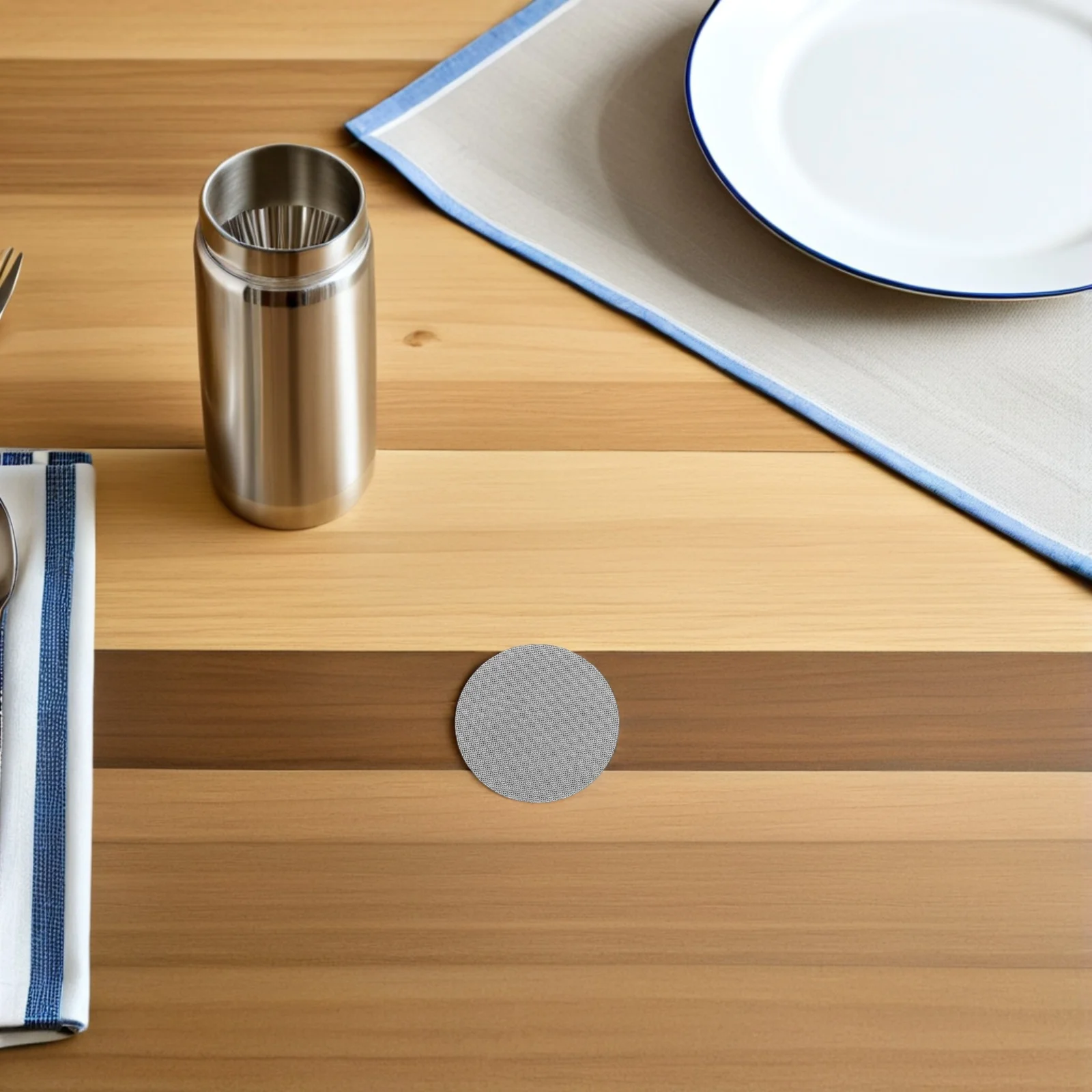 

4Pcs Espresso Stainless Steel Coffee Filter Basket Reusable Metal Puck Screen Durable Mesh for Portafilter 53.5mm Thick Filter