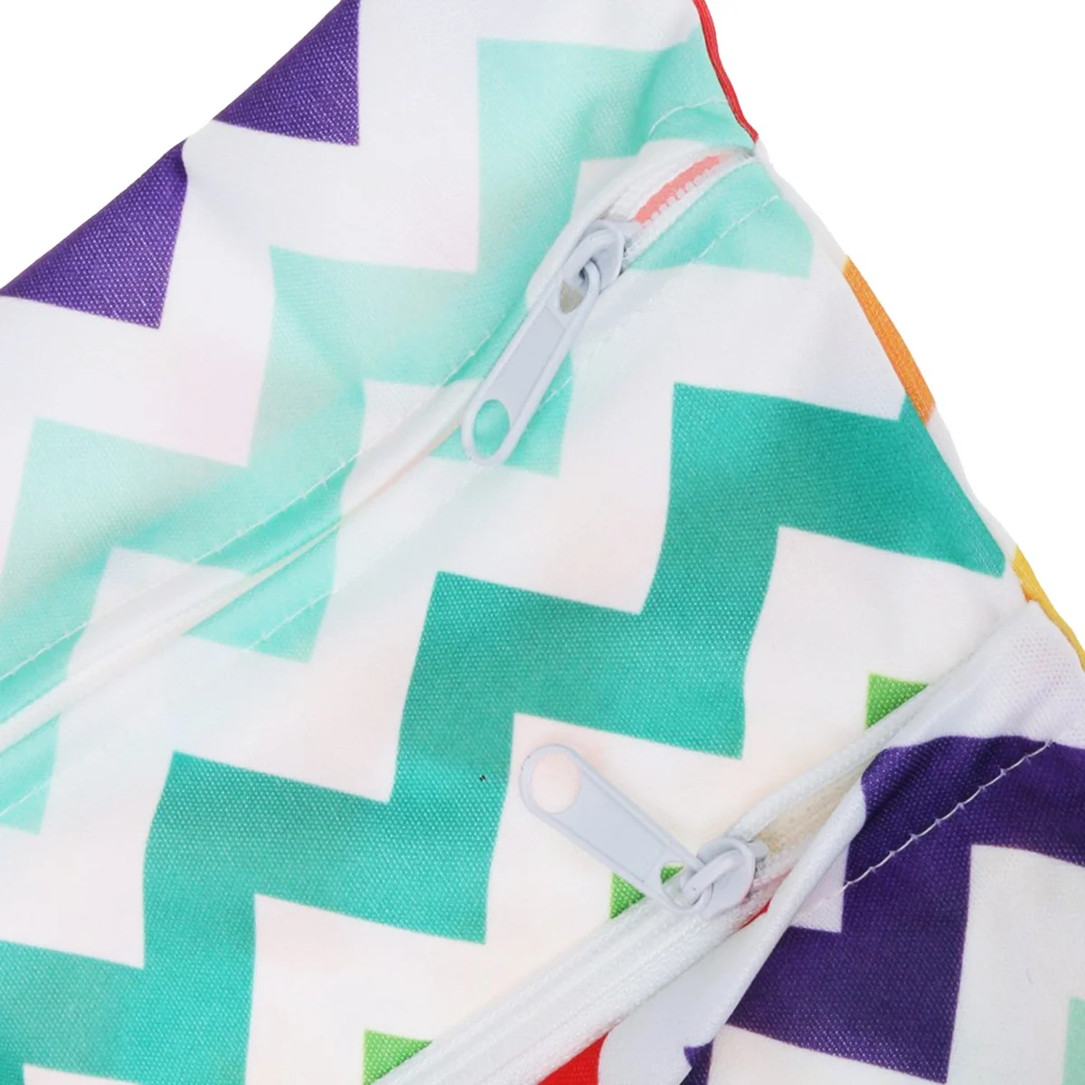 Windeltasche für Kleinkinder, wasserdicht, wiederverwendbar, Doppelreißverschluss, Regenbogen-Design, langlebig, waschbar, leicht zu reinigen, tragbare Aufbewahrung, nass