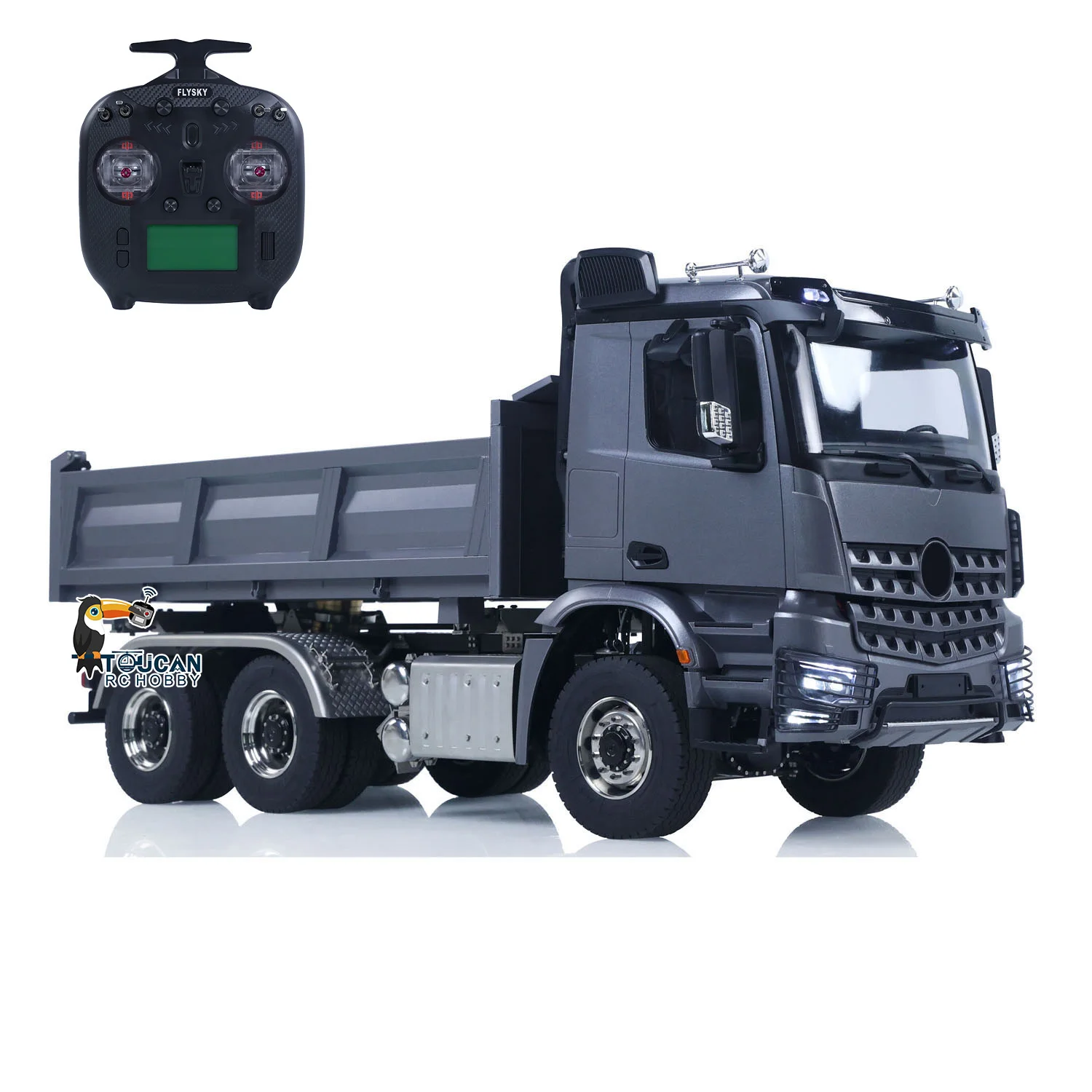 

1/14 Гидравлический RC Самосвал 6x6 Металлический TOUCAN Радиоуправляемый Самосвал 3-скоростной Коробка передач Свет Звук Автомобили Радиоуправляемые Игрушки