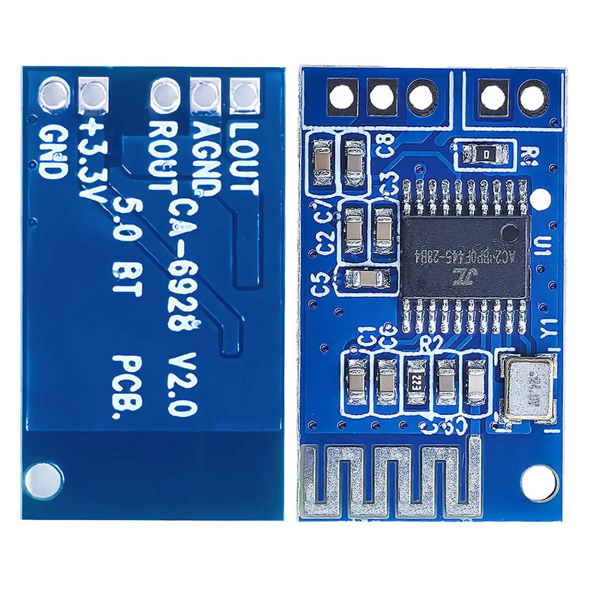 3PCS Mono Bluetooth 5.0 Audio Module CA-6928 DC3.3-6V LED Power Wireless Music Player Speaker Receiver Modified Amplifier Board