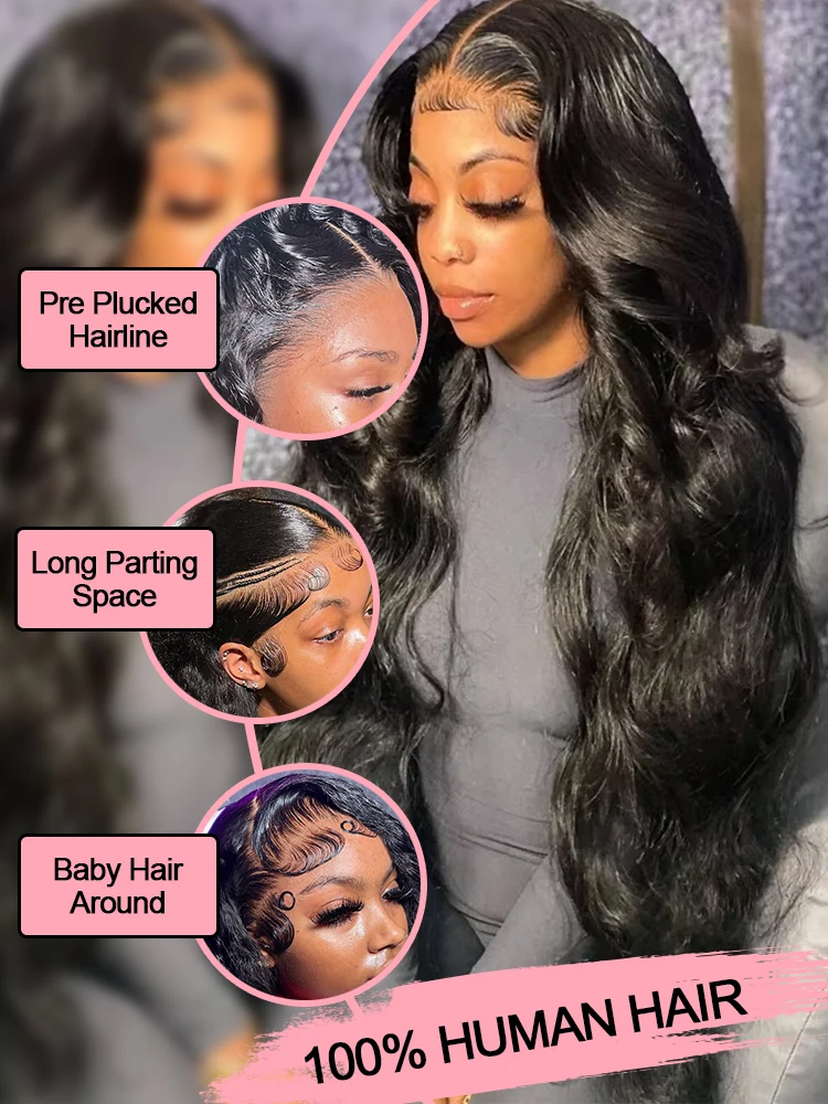 30 40 بوصة الجسم موجة 13x4 13x6 HD الدانتيل الشفاف الباروكات الأمامية شعر الإنسان المياه مجعد 360 كامل الدانتيل الباروكات 300 الكثافة للنساء