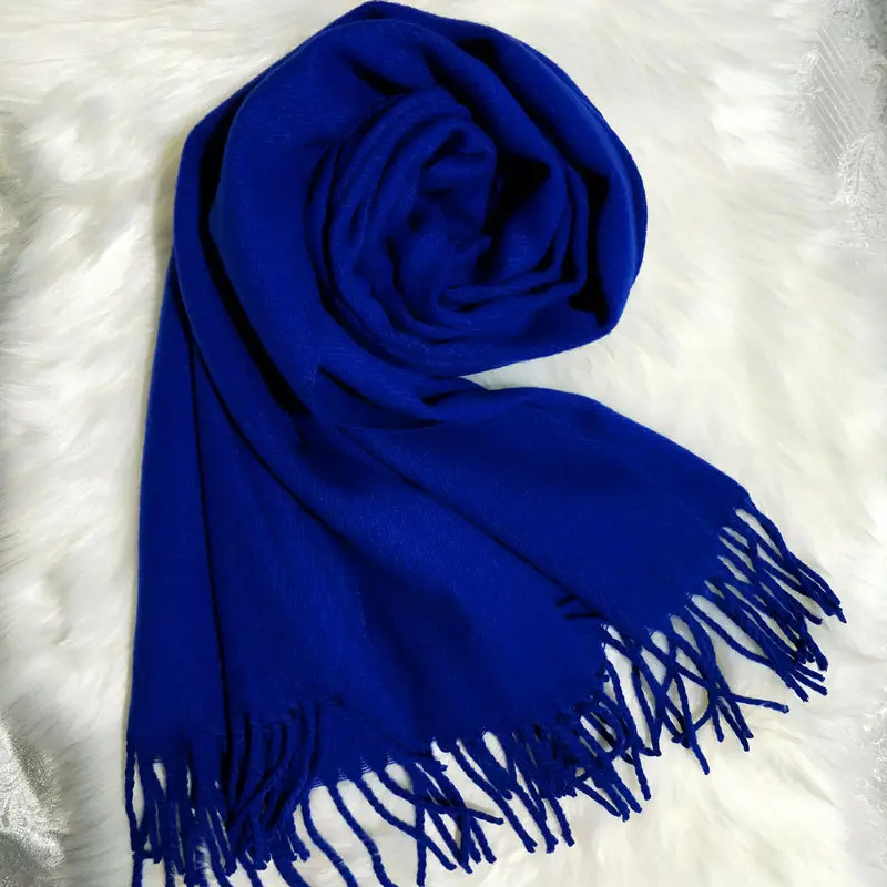 

Кобальтово-синий шарф, шило «два в одном», Thiened Camere, мужской и женский корейский теплый шарф, длинный осенне-зимний новый поступление