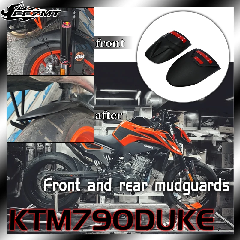 

For KTM Duke 790 DUKE790 2018 2019 2020 2021 Front Rear Mudguard Fender Extender Splash Guard Extension Motorcycle