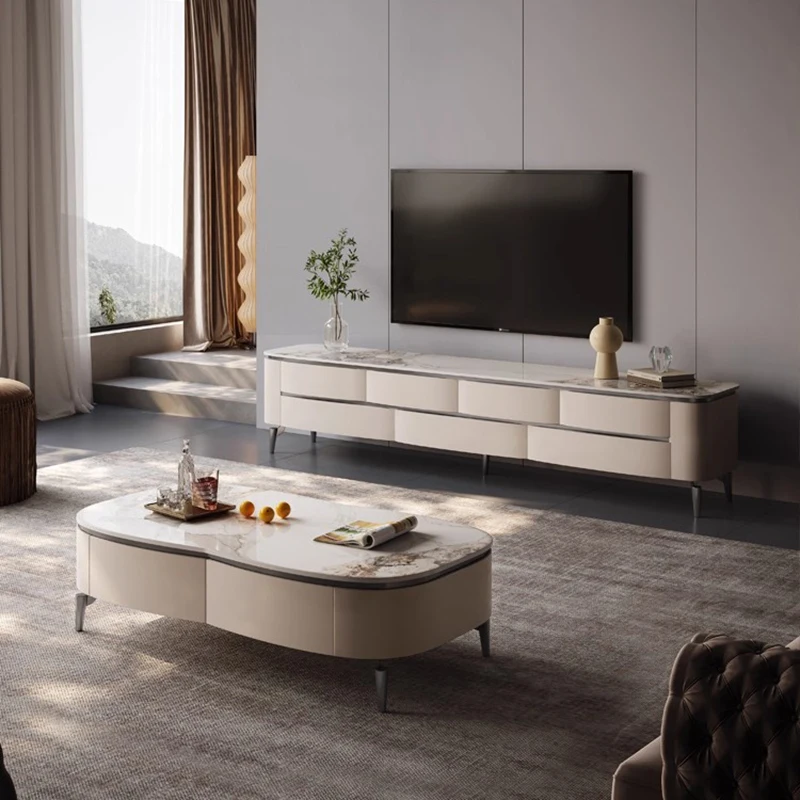 

Storage Luxury Tv Stands Designer Nordic Organizer Universal Tv Table Living Room Modern Aesthetic Muebles Italian Furniture