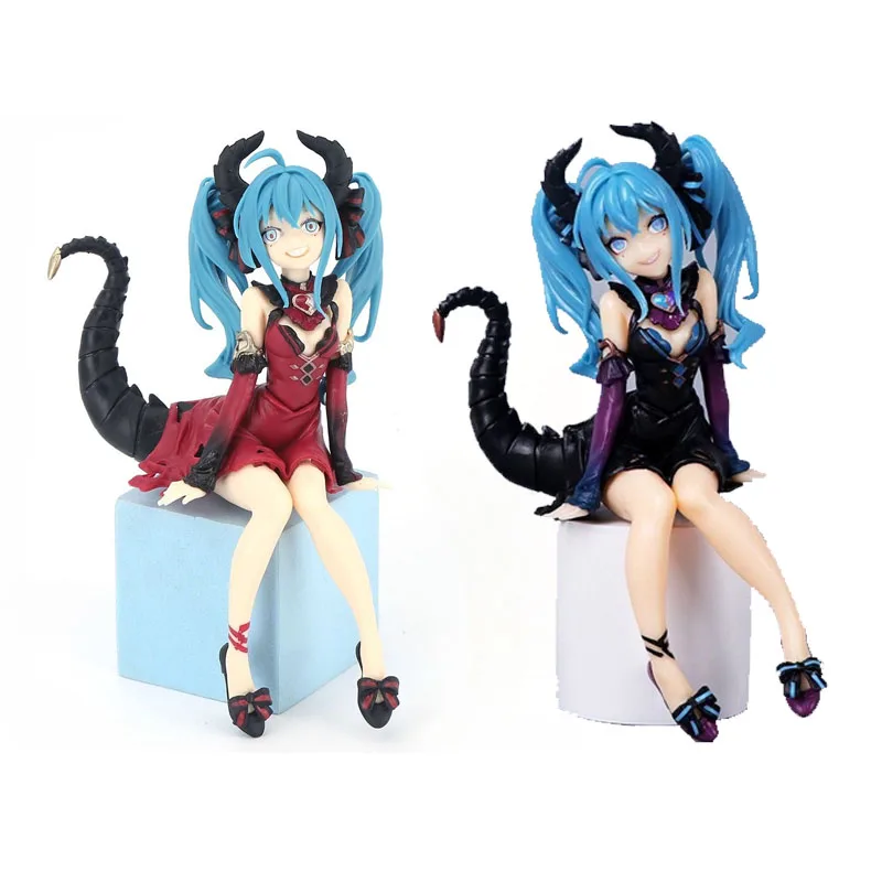 

Hot Anime Hatsune New Miku Little Devil Hatsune Miku Angel Handmade PVC Model Animation Peripheral Ornaments Birthday Gifts