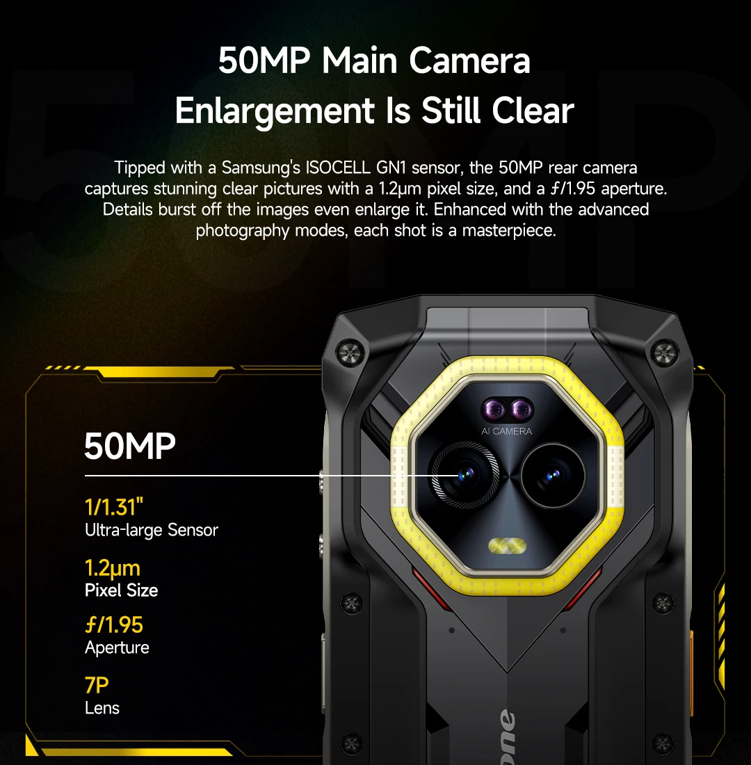 Ulefone Armor Mini 20 4G 4.7" Rugged Phone 64MP Night Camera Android 14 Smartphone 6200mAh Mobile Phone NFC 16GB+256GB 33W G99