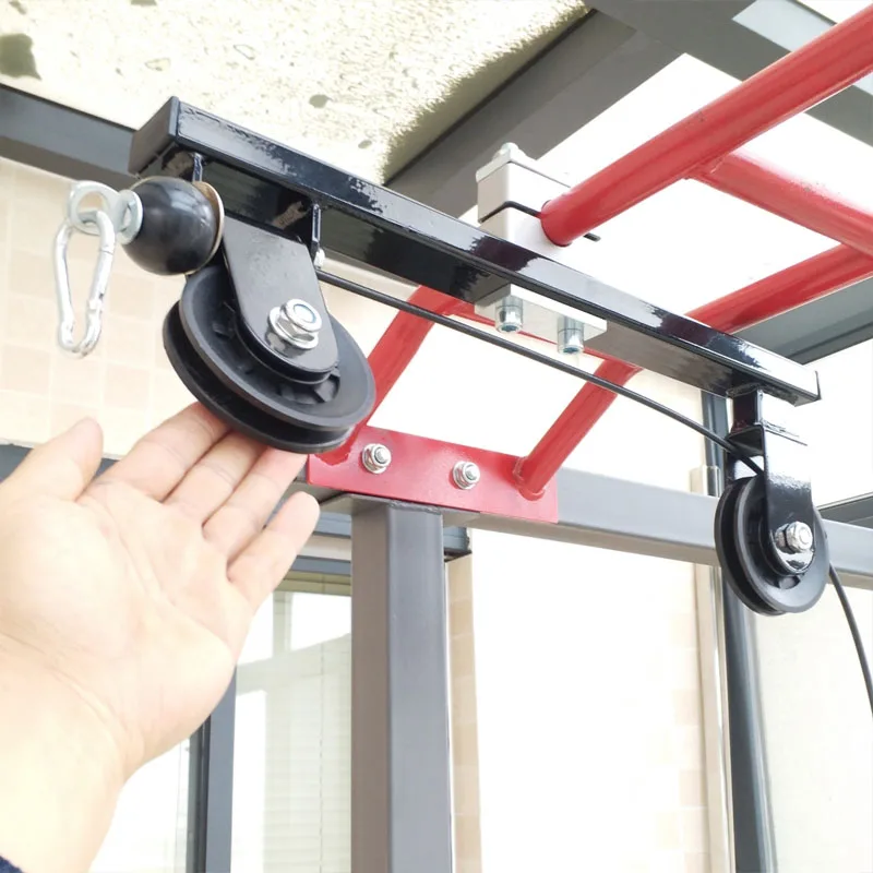 Double Pulley Cable Machine System for Home Gym Strength Training Upgraded LAT Pull Down Attachment Triceps Exercise Accessories