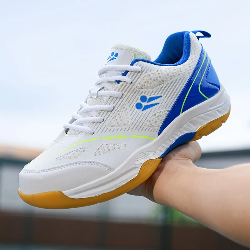 Original Brand Badminton Shoes Mesh Breathable Tennis Shoes Anti-Slippery Indoor Court Shoes Hard-Wearing Table Tennis Shoe