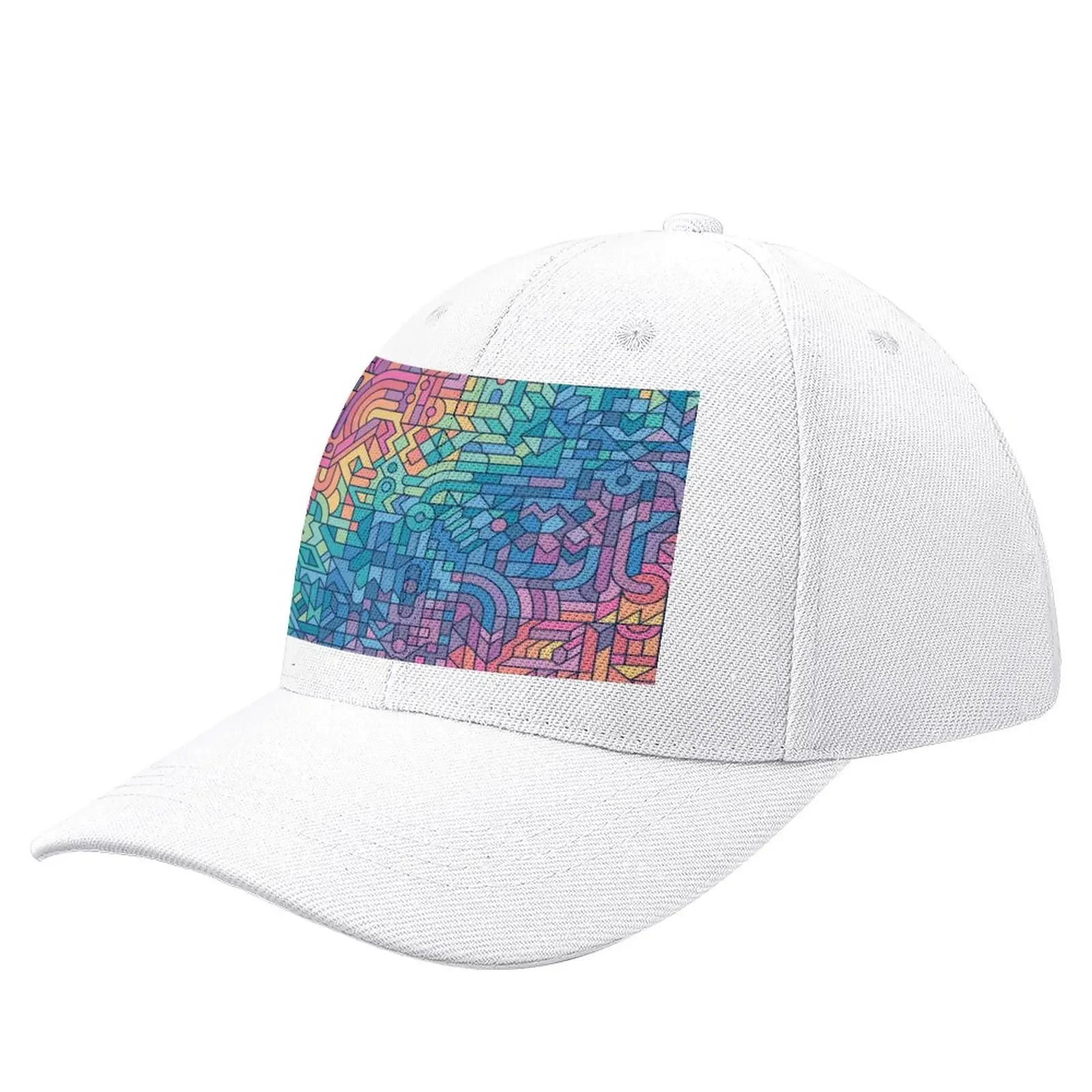 Colourful Chaos Baseball Cap Hats Sun Cap Golf Cap Luxury Brand Hat For Man Women'S