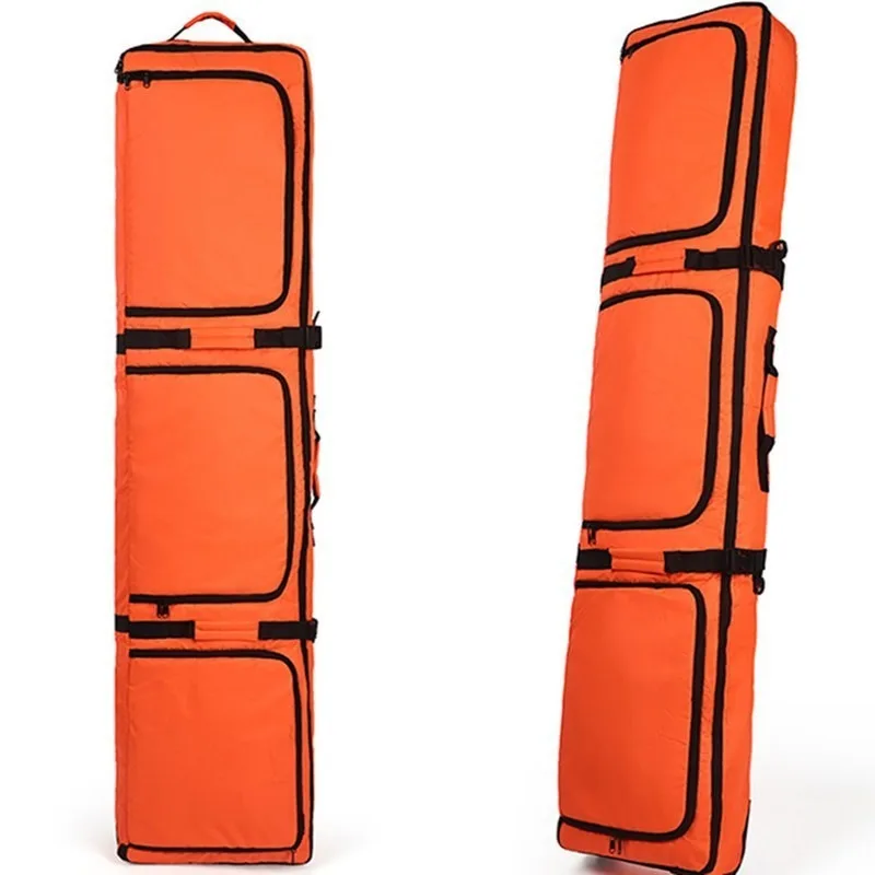 Dry Wet Separation Ski Board Backpack Luggage Wheel Mounted Shoulder Ski Equipment Bag Checked Baggage Outdoor Travel Bag view 4