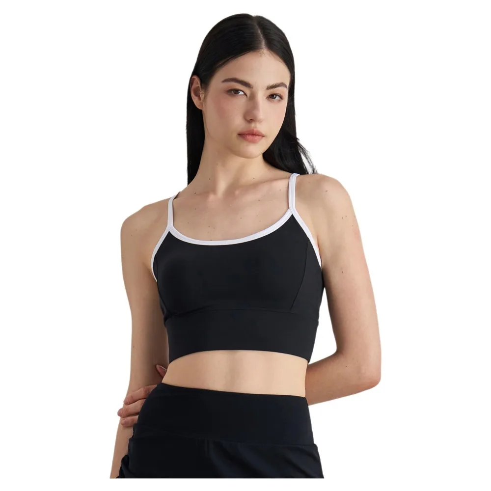 

Fashionable Contrasting Color Sports Vest Breathable Comfortable Yoga Underwear Moisture-Wicking Splicing Design Sports Bra Yoga