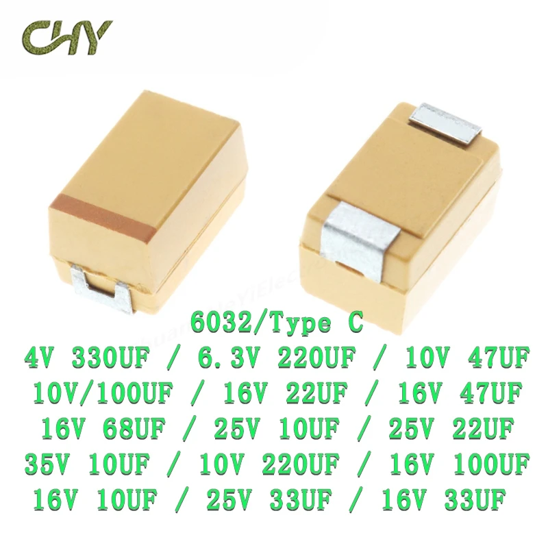 10PCS Tantalum Capa…