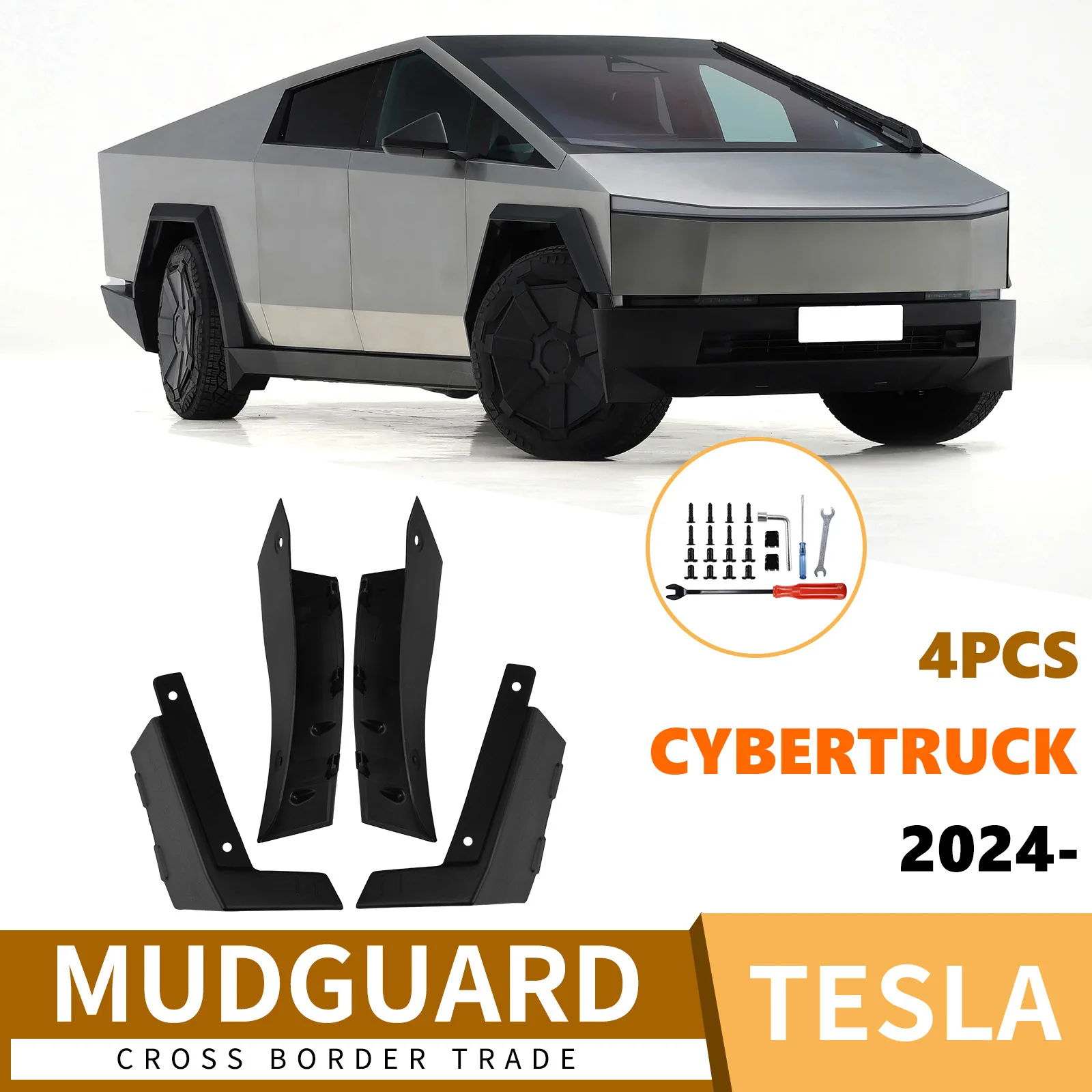 For Tesla Cybertruck 2024 pickup truck front door lower side sill corner fender car accessories