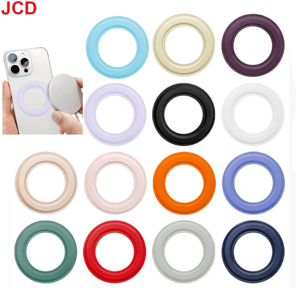 Uniwersalny magnetyczny uchwyt do telefonu z pierścieniem ładującym MagSafe, skórzany pokrowiec z funkcją bezprzewodowego ładowania, element magnetyczny.