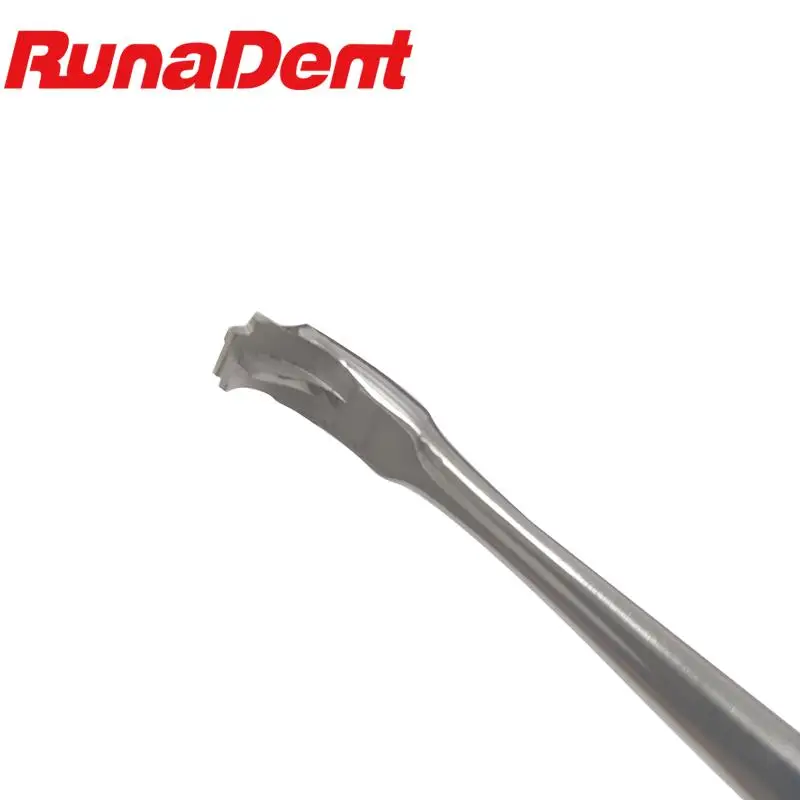 Dental Crown Spreader Drill Dental Restoration Forcep Metal Handle Non-Slip Dental Root Elevator Cross Broken Crown Remover