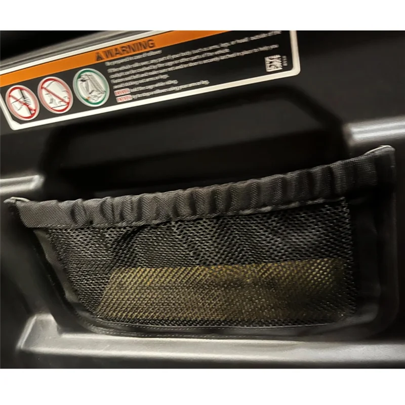 ABLQ UTV Rear Backrest Storage Nets For Can Am Defender Max Accessories Replacement 715003019 2 Pack