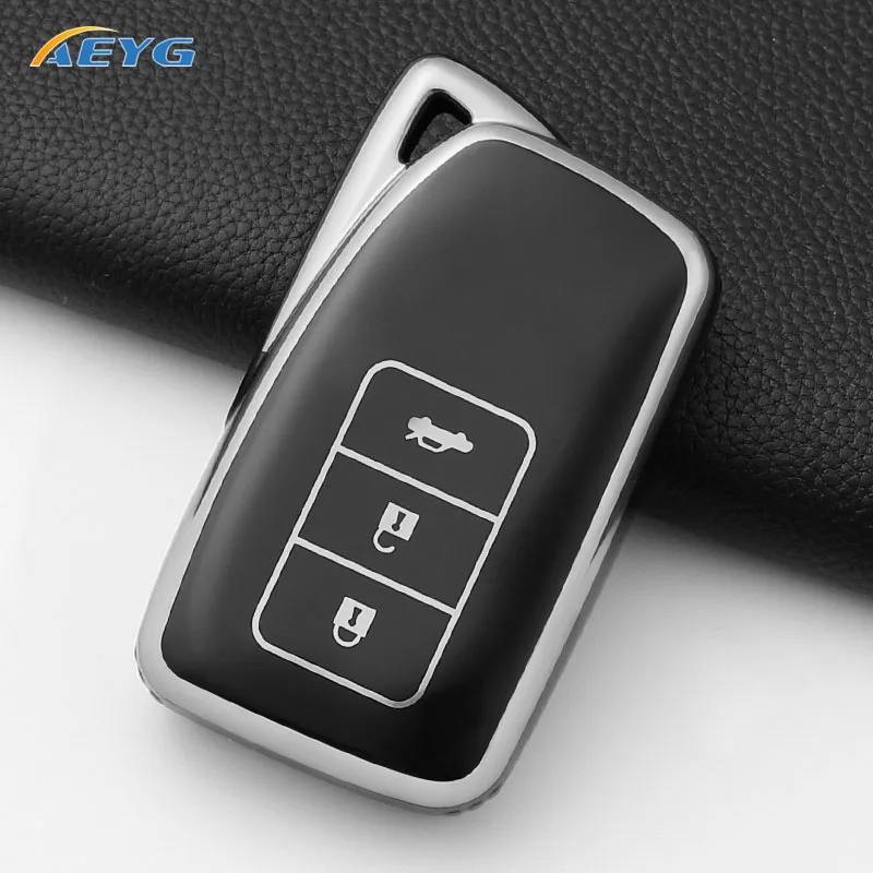 3 4 Buttons Soft TPU Car Key Case Cover Shell Fob For Lexus NX IS RX ES GX LX LS UX GS 200 260 300 350 NX200 NX300 RX350 ES300