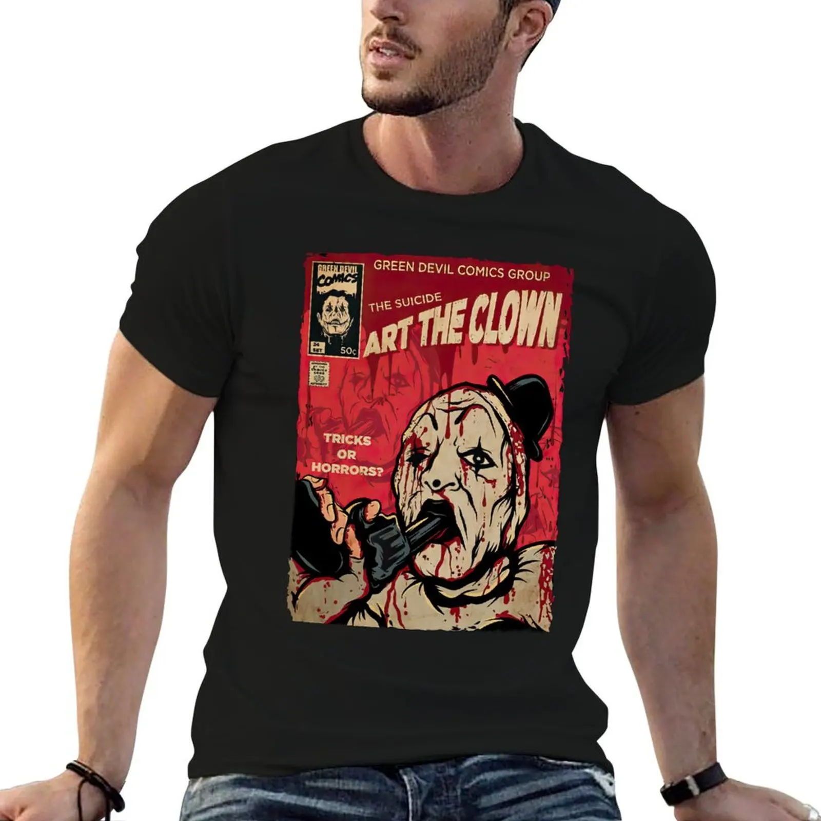 

Terrifier Mister Nice Clown T-Shirt man t shirts high quality luxury brand man t shirts for men T-Shirt