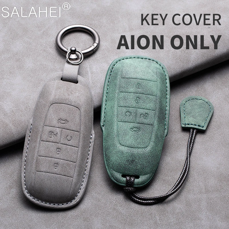 Sheepskin Car Remote Key Case Cover Shell Protector Keyless For Gac AION S PLUS New Energy Trumpchi Aion V Y LX 2023 GE3 GA3S