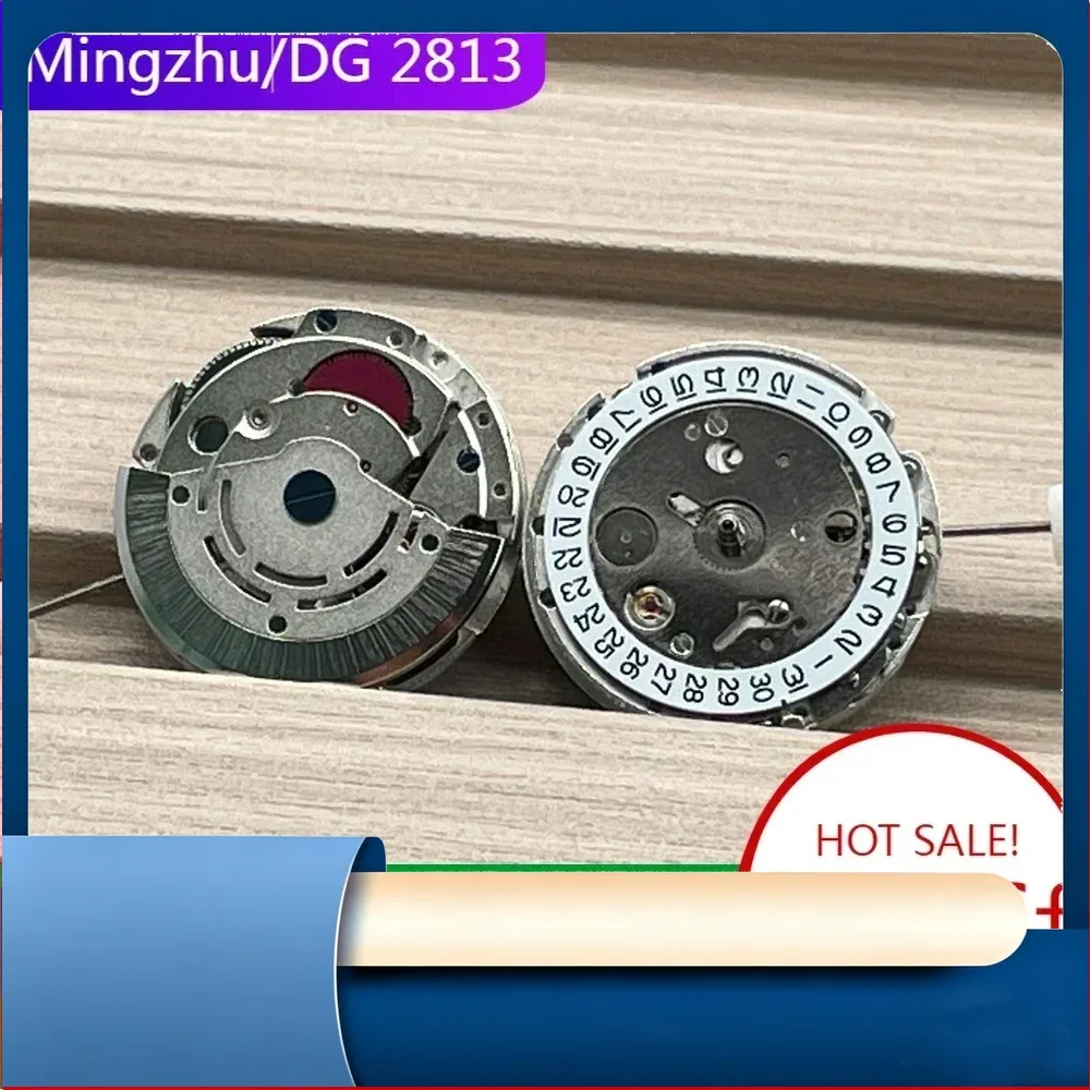 2813 Mingzhu Automatic Watch Movement 21 Jewels Calendar Display Clock Mechanism Repair Parts