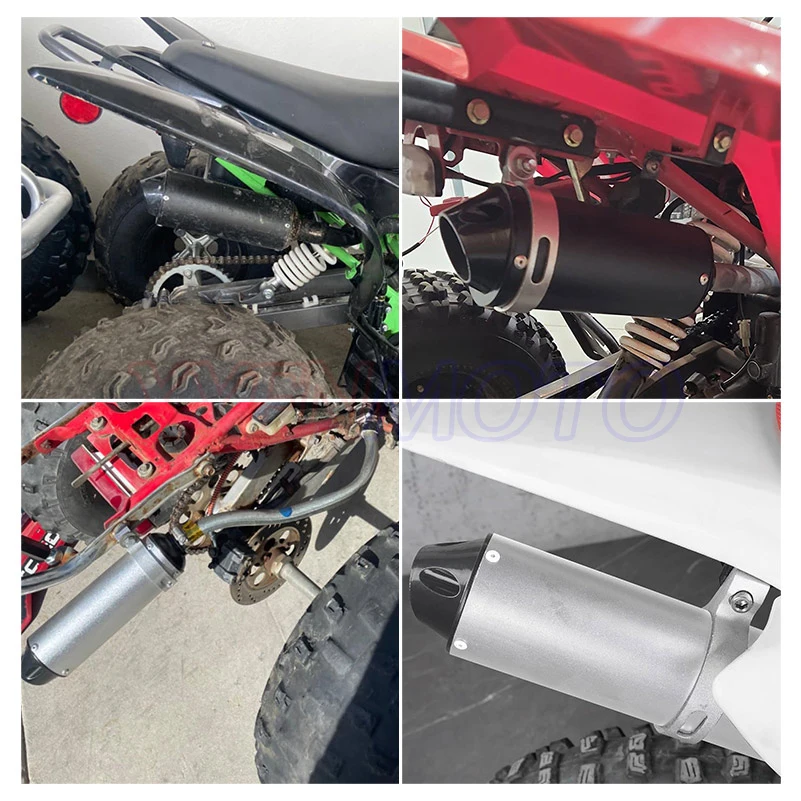 1 Set Motorcycle Exhaust Muffler 28mm / 32mm / 38mm Exhaust Pipe Tail Section Silencing System For Dirt Pitbike Atv Dropshipping - view 3