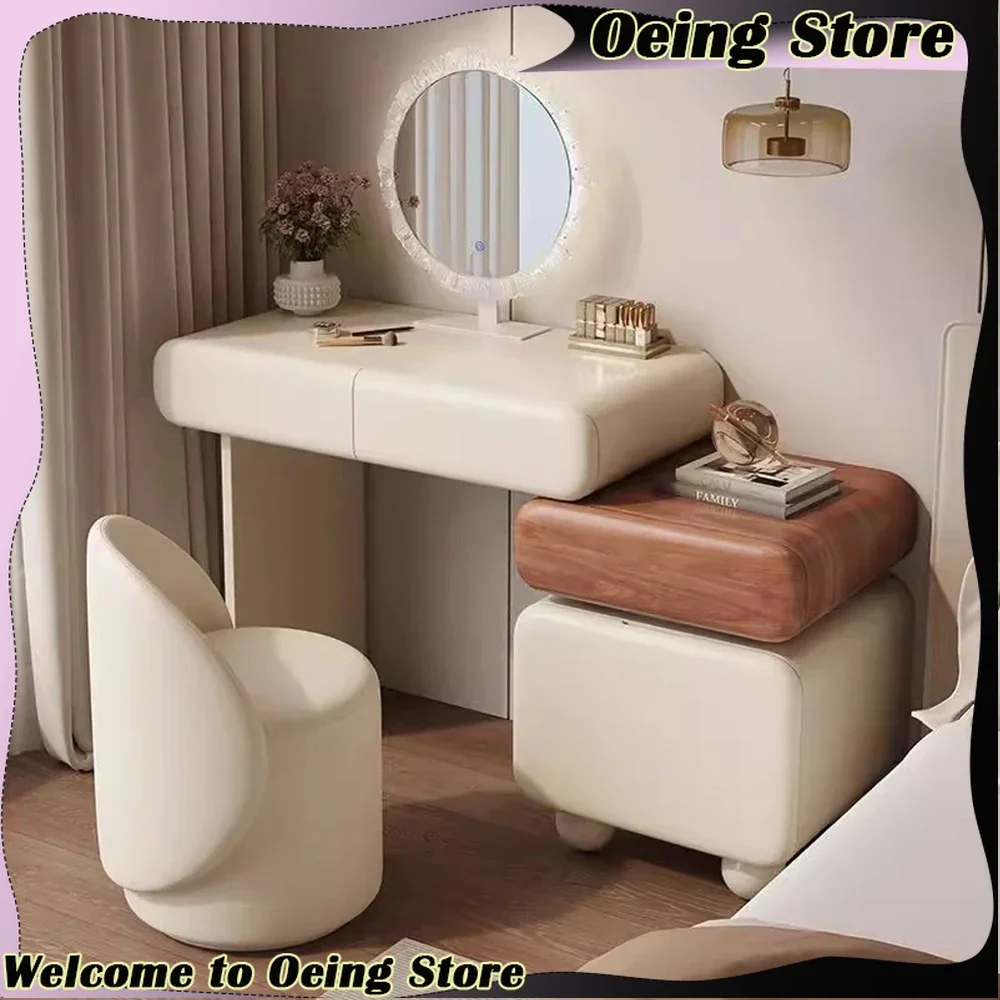 

Bedroom Girls Dressing Table Extendable Storage Unique Professional Dressing Table Mirror European Tocador Home Accessories