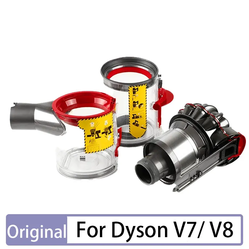 For Dyson V8 V7 dust bin Replacement Accessories Cyclone dust Collector Robot Vacuum Cleaner dust cup Motor Head parts