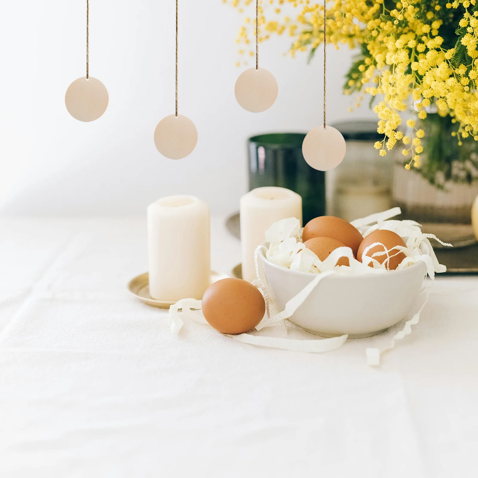 

50 Pink Rhinestones Wooden Dowel Rods Pendants Charm Diy Jewelry Making Accessories Round Slice Creative Stylish