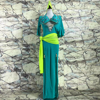 Belly Dance Professional Costume Suit Customized Saidi Baladi AB Stones Bra+ Long Skirt Oriental Dance Performance Costumes