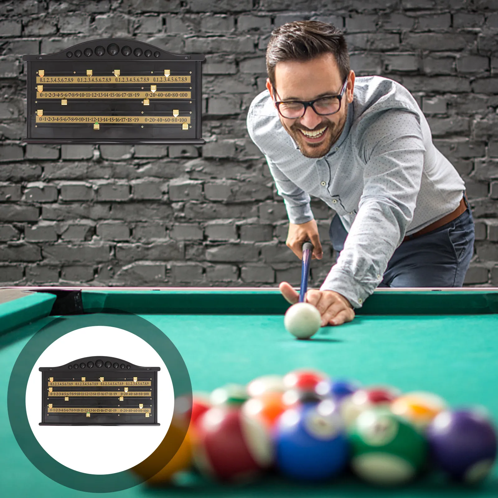 

Пластиковое табло для бильярда, легкое, прочное, черное, гладкое, для тренировок, профессиональное, настенное, простое в установке