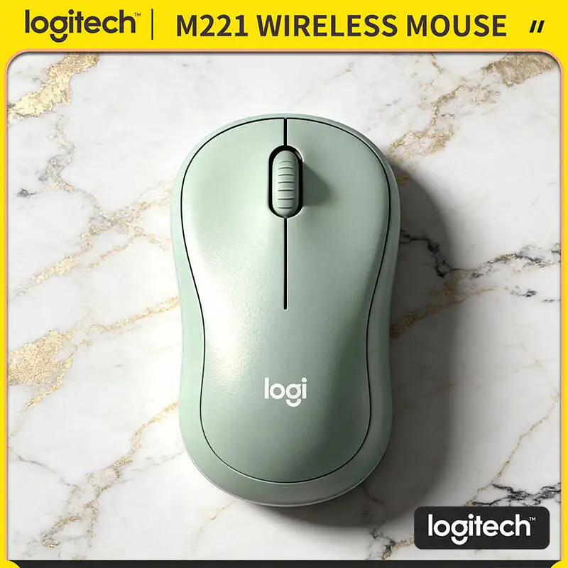 

Logitech M221 Wireless Mouse - SilentTouch Button System 18-Month Battery 1000 DPI Ergonomic Design for Professionals Newcomers