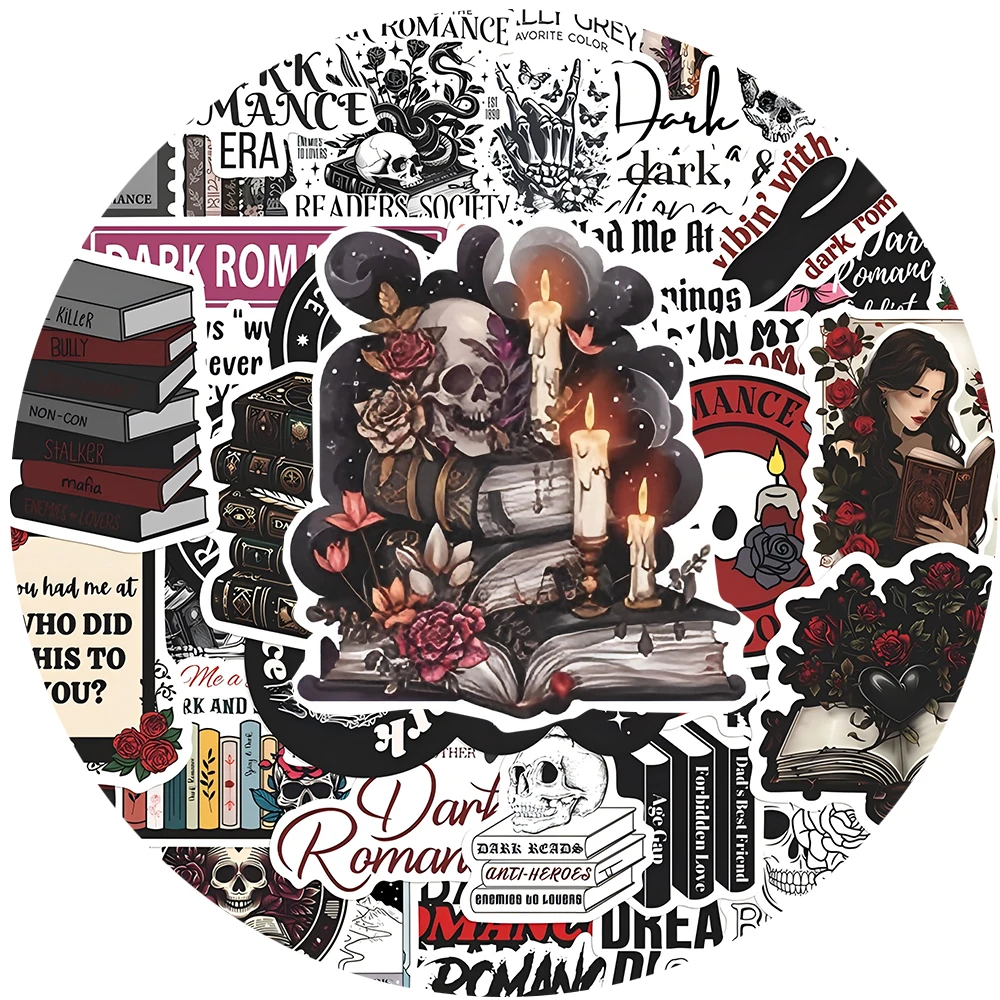 10/30/50 stücke Cartoon Dark Romantik Reader Aufkleber Gothic Ästhetischen Aufkleber DIY Schreibwaren Laptop Kühle Wasserdichte Aufkleber Kinder spielzeug
