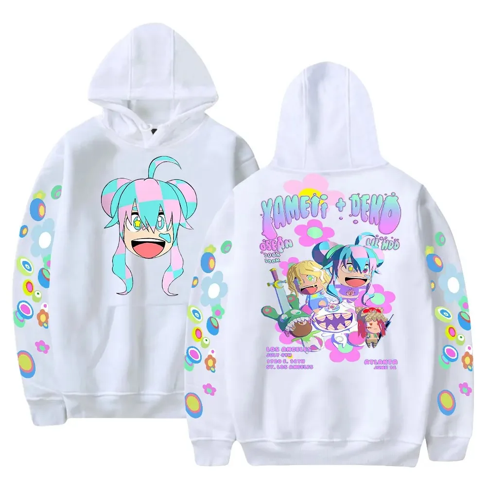 VTuber Yameii Hoodie para homens e mulheres, manga comprida, suéter unissex com capuz, Harajuku Streetwear, estilo casual, roupas da moda