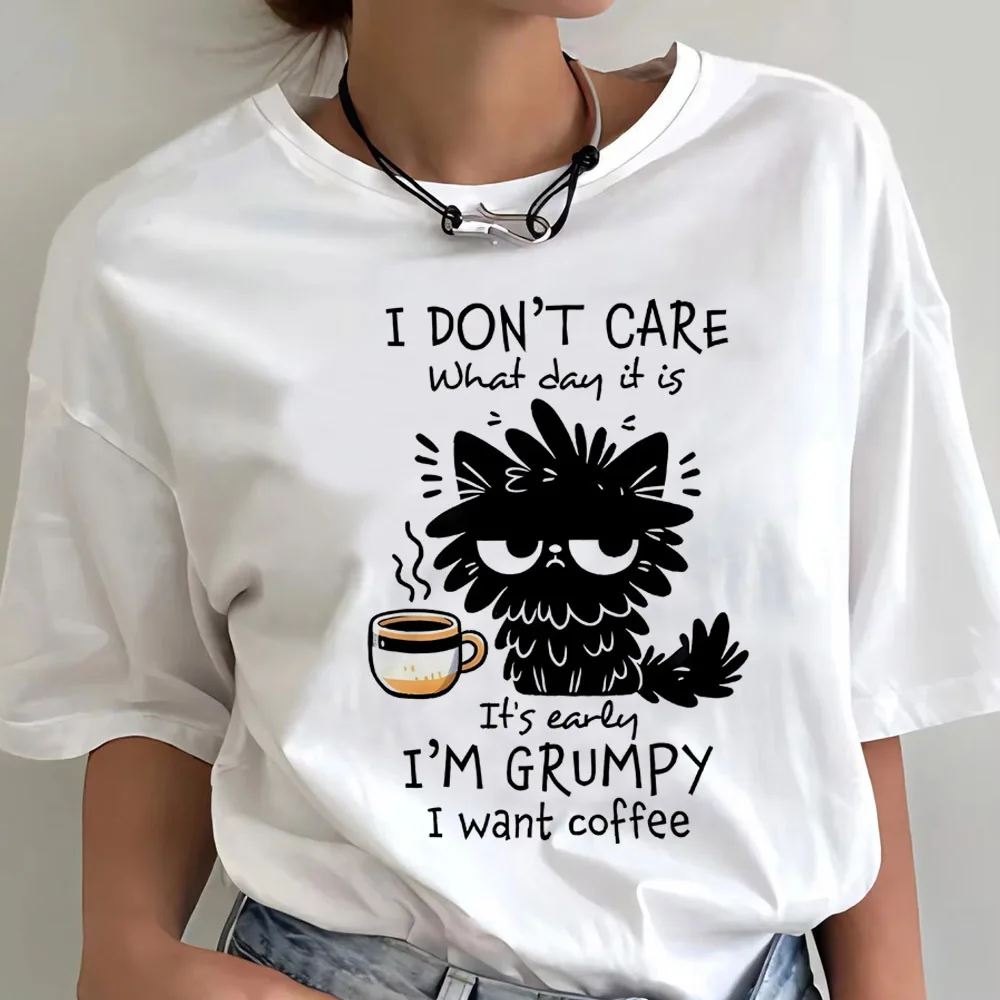 Cute Cat t shirt girl Graphic Comfortable korean clothes aesthetic Trendy kawaii tshirt Retro 2000s Comfortable Trendy