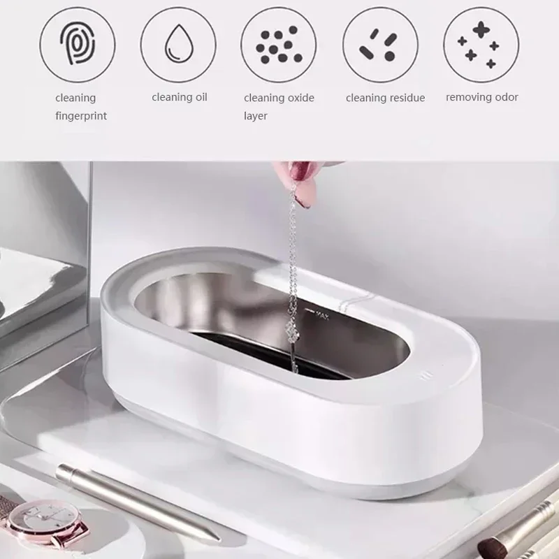 EraClean Ultrasonic Cleaner: Portable Manicure Glasses Chain Cleaners