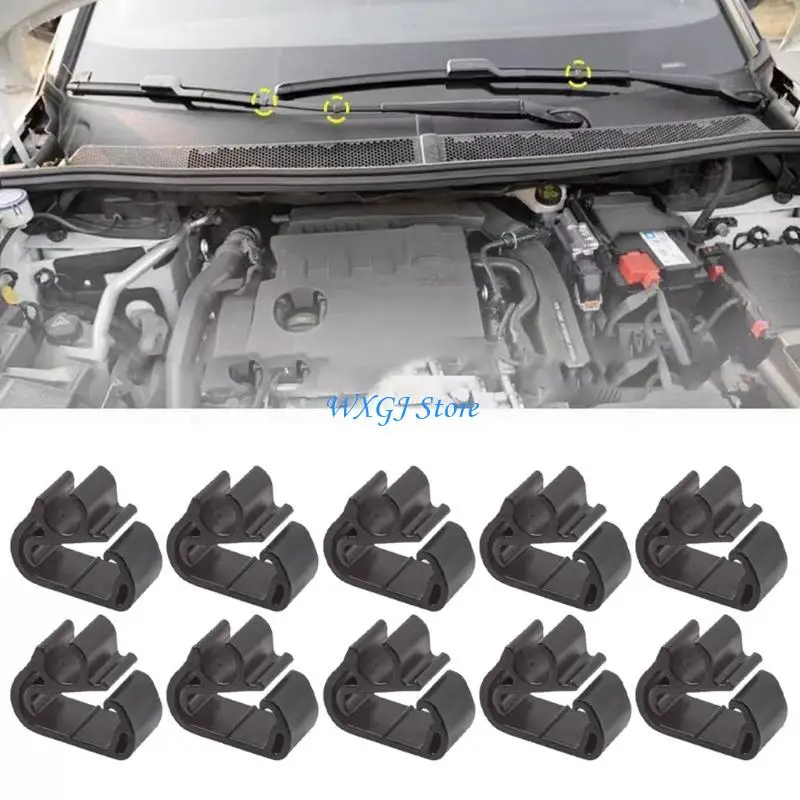 

37JE 20pcs Windshield Washer Hose Clips Heavy Duty Plastic Universal Fit Car Parts