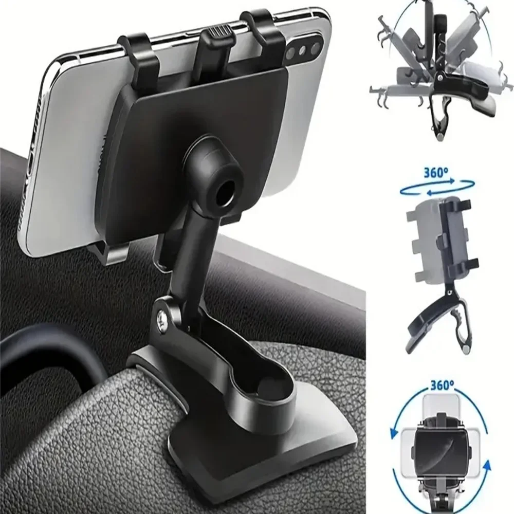 Universal Car Phone Holder Stand Dashboard Car Clip Mount GPS Display Bracket Car Mobile Phone Support For iPhone Samsung Xiaomi image 6