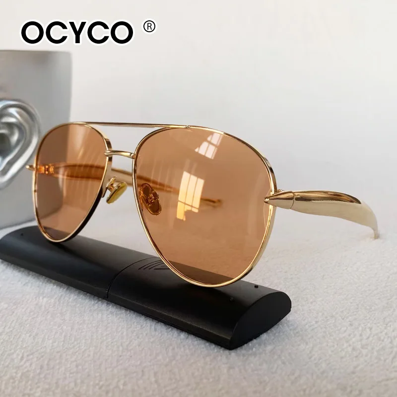 Neue Vintage Metall-Pilotenbrille für Damen und Herren, Großer Rahmen, Sonnenbrille für Outdoor und Autofahren, Markendesigner-Shades, UV400-Schutz