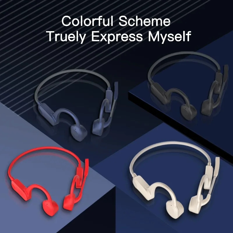 New Waterproof 8GB Memory Bone Conduction Communication Wireless Bluetooth Earphones with Microphone in Ear ENC Noise Reduction