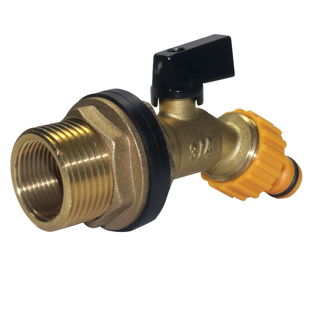 

Фланец с медной резьбой, медный ниппель, набор соединительных клапанов для орошения сада, фитинги для выхода ведра с дождевой водой, соединения резервуара для воды IBC