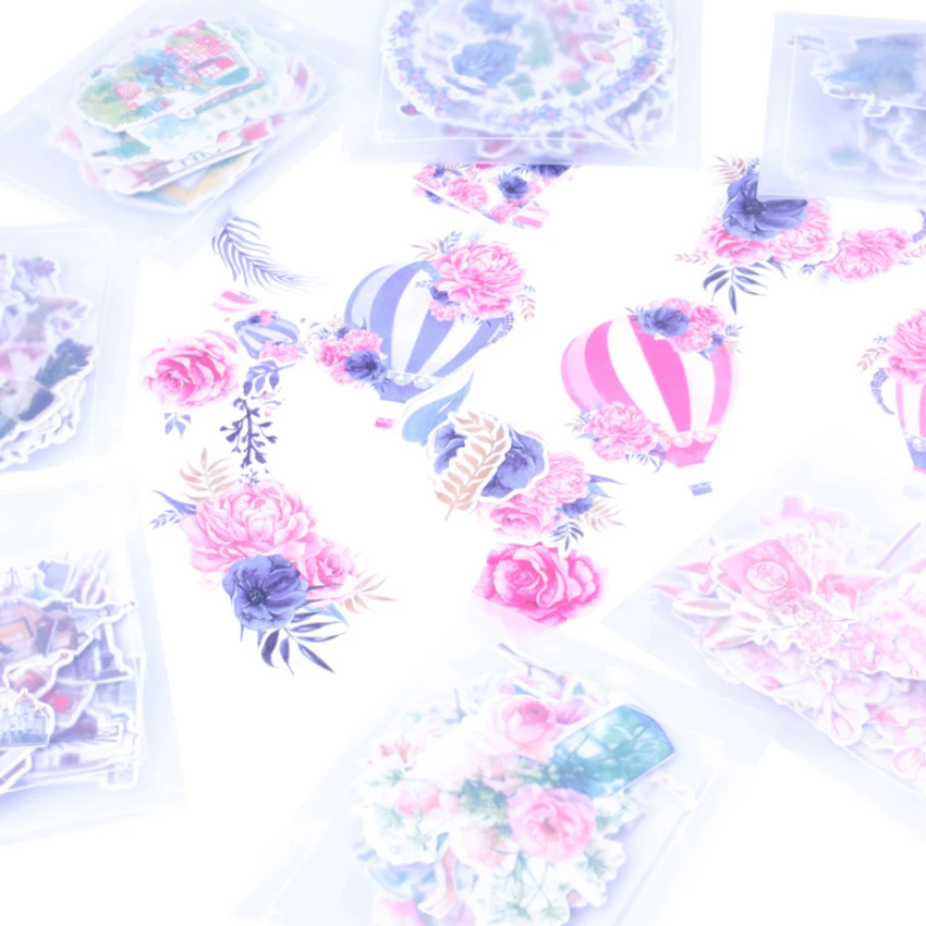 20packs/lot kawaii Japanese My Flower World Series Paper Sticker Decoration Diy Ablum Scrapbooking Label Stickers Gift