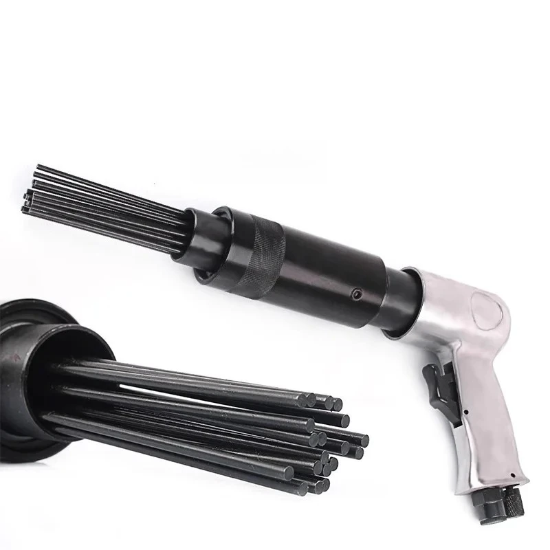19 Pin Air Rust Removal Pin Tool Kit Fits Chisel Hammer Paint Removal Rust Removal Scale Cleaner