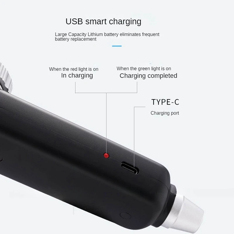 1 Piece 30X USB Rechargeable Magnifying Glass UV Purple Light Banknote Inspection