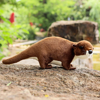 1pc 40cm Reallife Otter Plush Toy Lifelike Stuffed Wild Animal Soft Doll Lovely Sloth Toys Gift Present For Kids