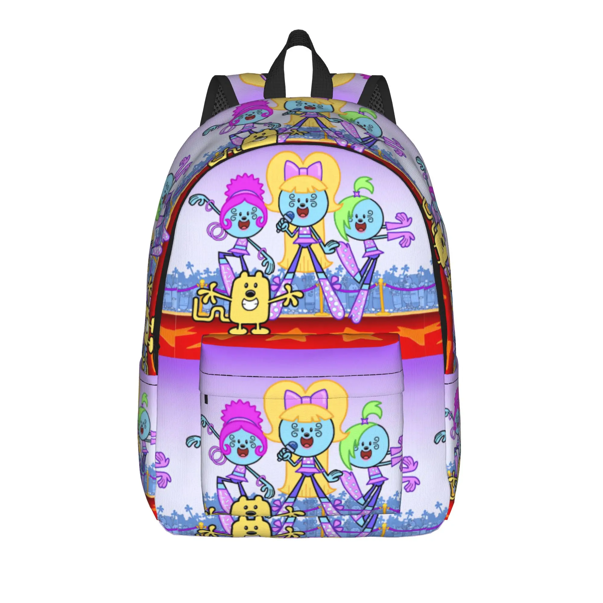 Wow Wow Wubbzy Backpack  Teen Polyester Travel Backpacks Durable Style High School Bags Rucksack