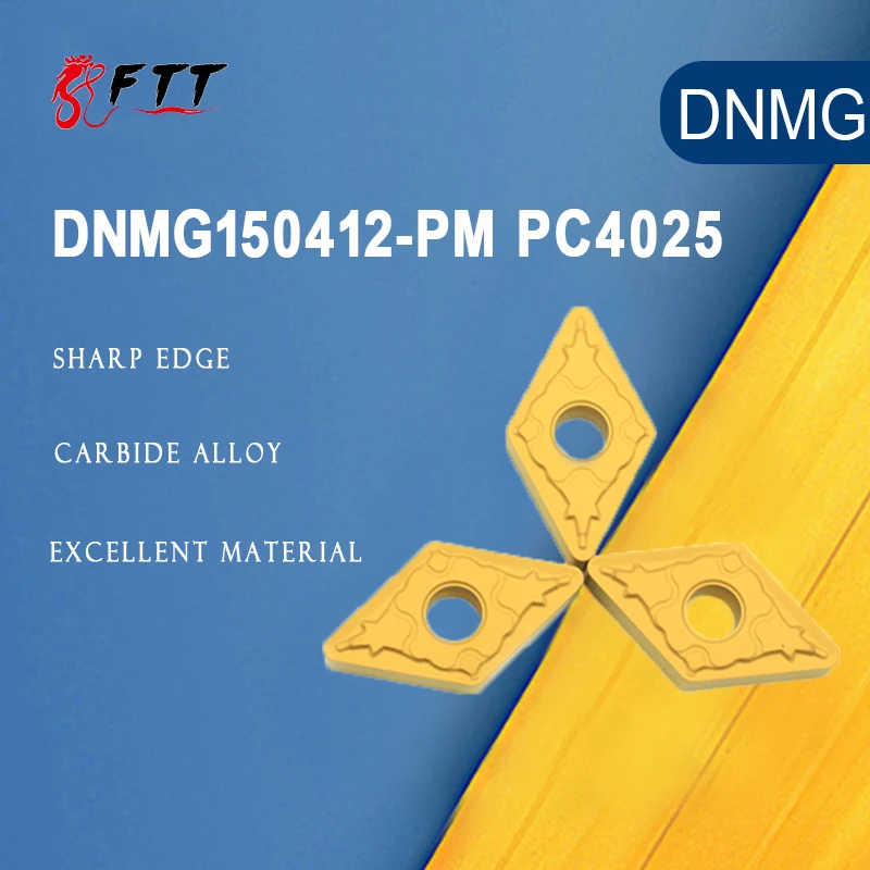 

High Quality DNMG150412 PM PC4025 CNC External Turning Blade Lathe Tools Original Carbide Tool Metal External Turning tool