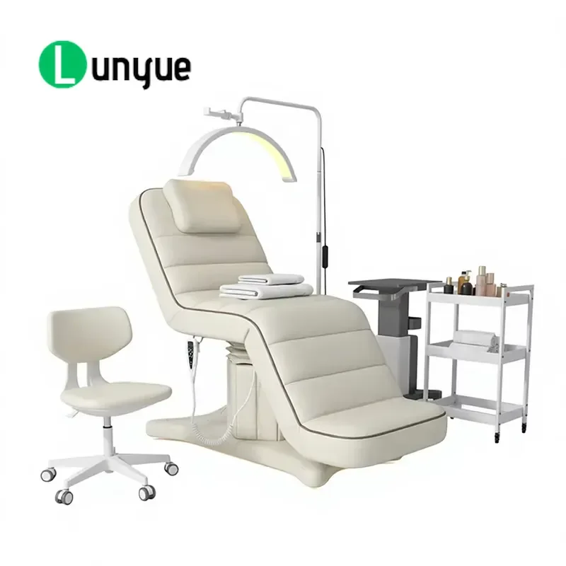 Modern Electric Beauty Bed Facial Massage Tattoo Chair for Cosmetologist Spa Hotel Outdoor Use Adjustable Comfortable