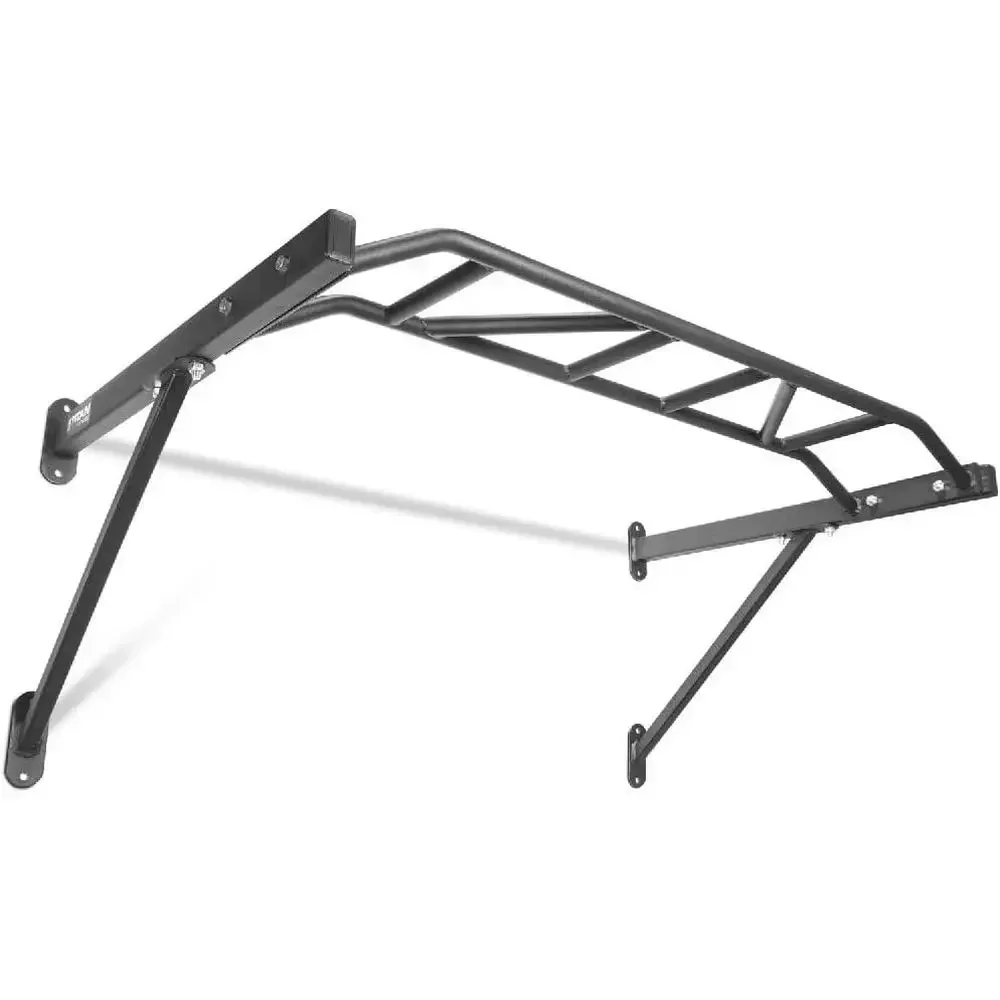 Wide Grip Wall Mount Pull-Up Bar, 48 Span, 600 LB Capacity, Fitness Equipment