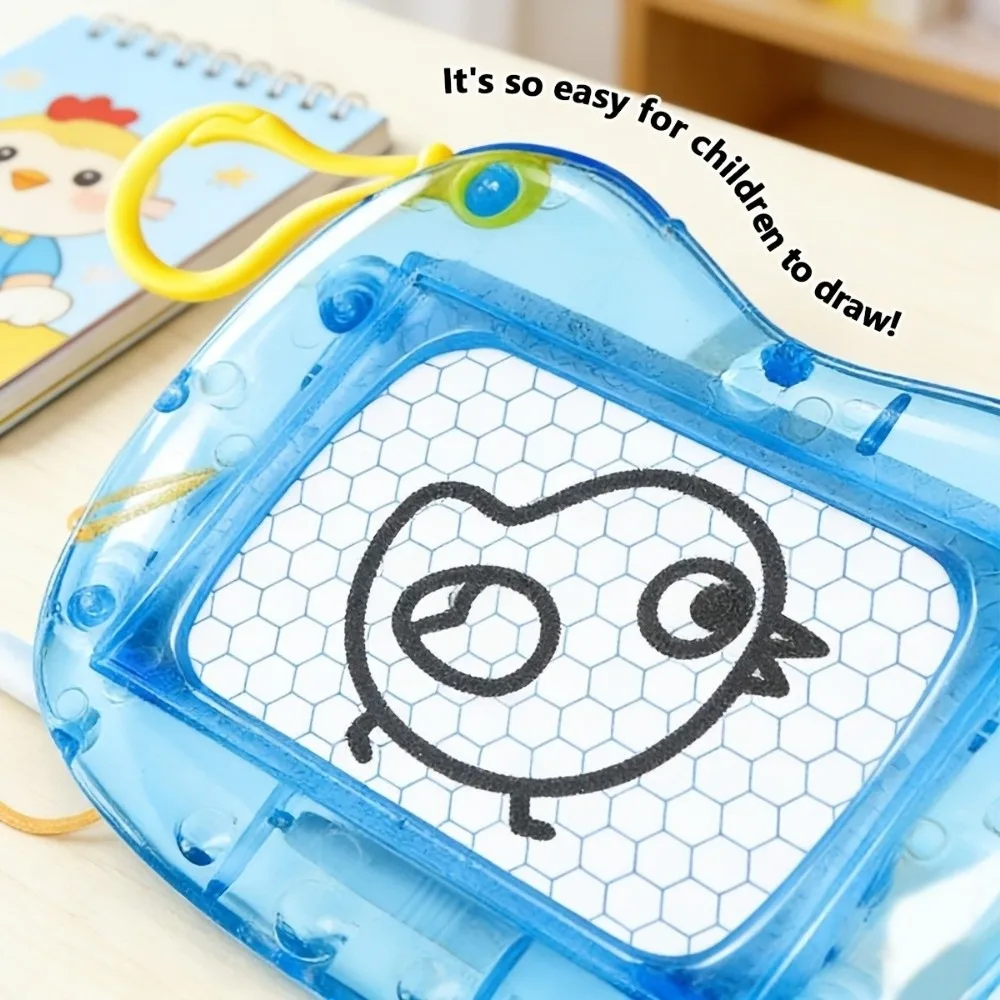 Ornaments DIY Magnetic Drawing Board Keychain Funny Creative Writing Board Pendant Hanging Charm Erasable Fidget Educational