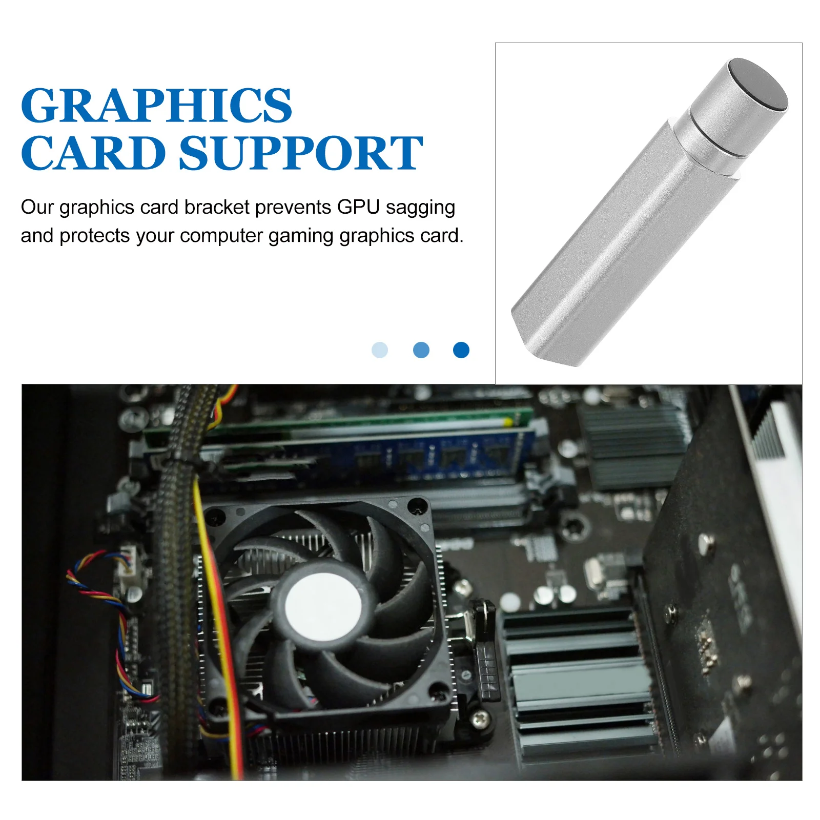 

Anti GPU Sag Bracket Heavy Duty Aluminum Alloy Graphics Card Support Stand for Computer Case Vertical Mounting